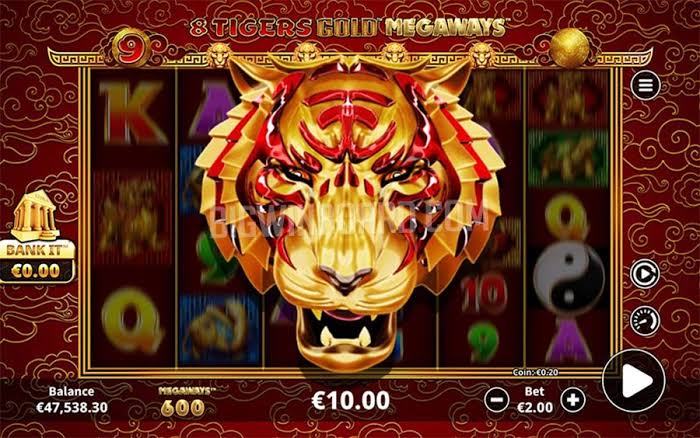 8 Tigers Gold Megaways — banner principale su SpinRollz Casino