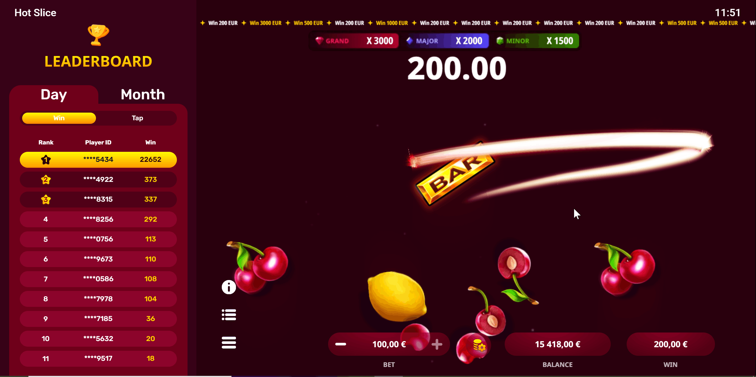 Hot Slice Slot — banner principale su SpinRollz Casino